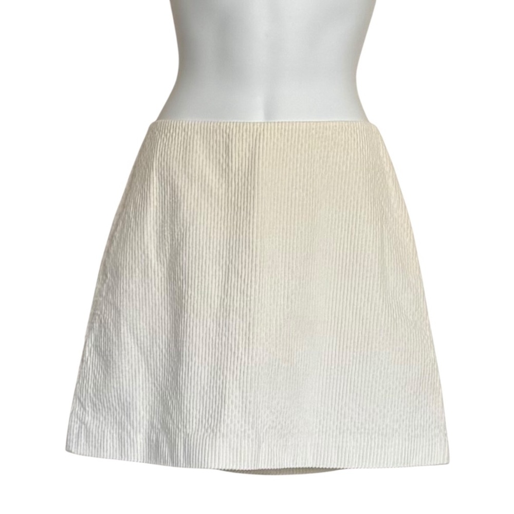 Theory Cream Corduroy Women's Skirt Size 2